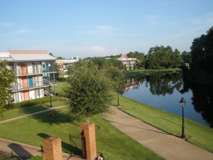 View of Sassagoula River from Building 5.