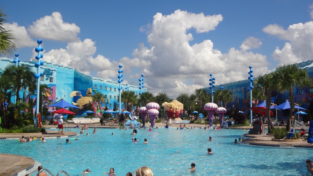 The Big Blue Pool - the main pool at the Art of Animation Resort